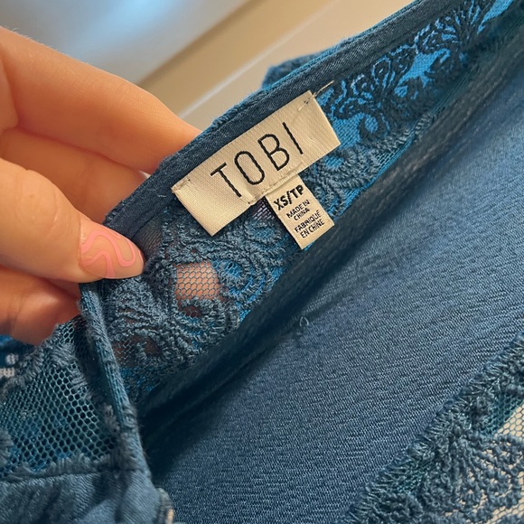 Teal Lace Maxi - Picture 3 of 5